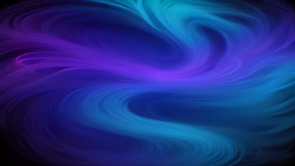 Black Background With Swirling Neon Smoke In Cyan Abstract wallpaper