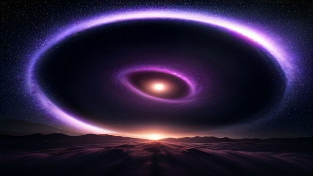 Black Hole Bending A Field Of Stars, Luminous Space wallpaper