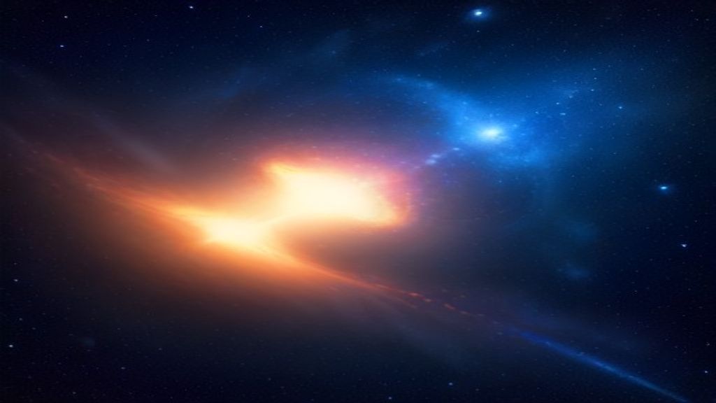 Neon-blue Nebula And Distant Galaxies Surrounding A Glowing Space wallpaper